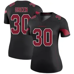 Nike Bryson Green Arizona Cardinals Women's Legend Green Color Rush Black Jersey