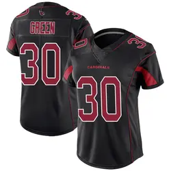 Nike Bryson Green Arizona Cardinals Women's Limited Green Color Rush Black Jersey
