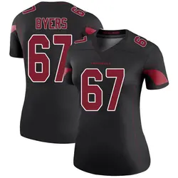 Nike Jeremiah Byers Arizona Cardinals Women's Legend Black Color Rush Jersey