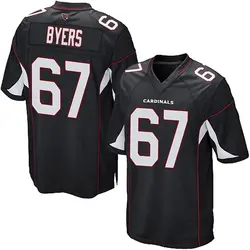 Nike Jeremiah Byers Arizona Cardinals Youth Game Black Alternate Jersey