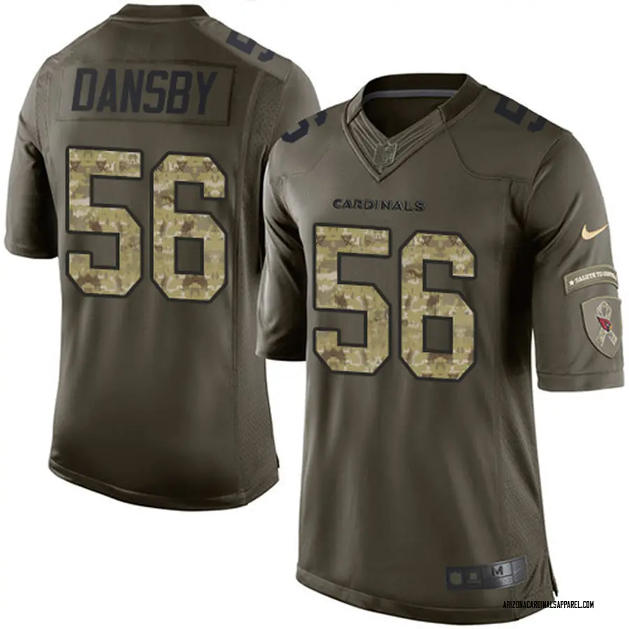 Nike Karlos Dansby Arizona Cardinals Men's Limited Green Salute to Service Jersey