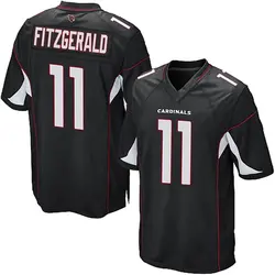 Larry Fitzgerald Arizona Cardinals Men's Game Black Alternate Jersey