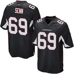 Nike Valentin Senn Arizona Cardinals Men's Game Black Alternate Jersey
