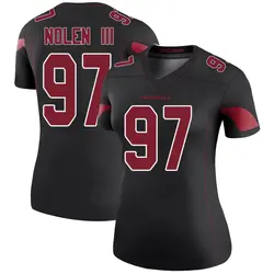 Nike Walter Nolen III Arizona Cardinals Women's Legend Black Color Rush Jersey
